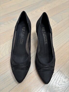 Made in Italy Elegant Women’s Black Pointed Mesh Heels